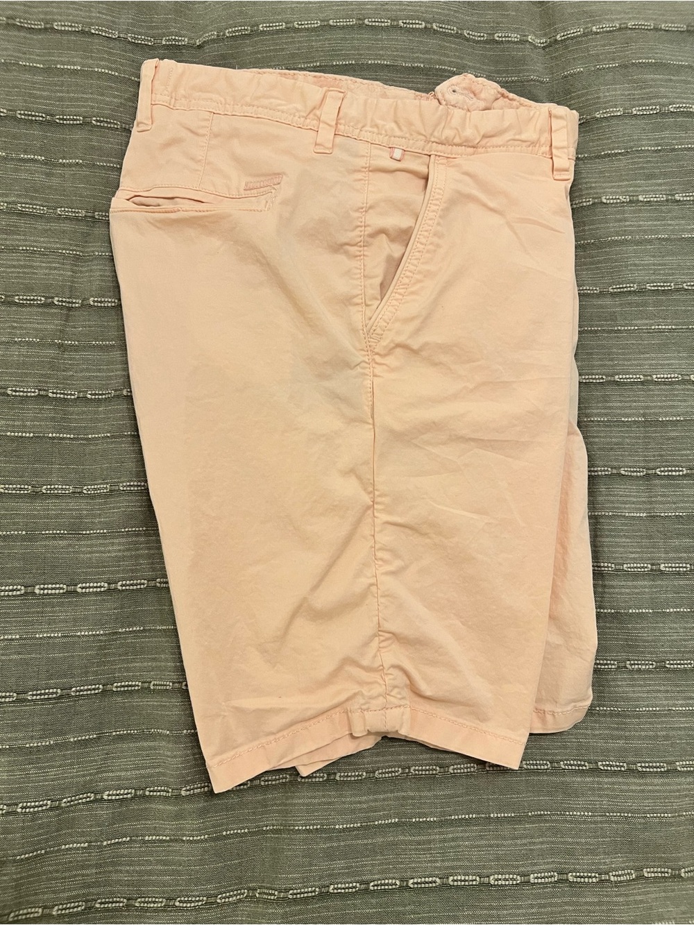 Denim & Flower Peach Flat Front Men's Shorts